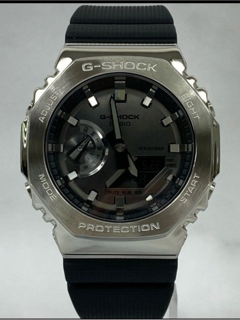 CASIO G-Shock GM-2100-1AJF Gray Silver Digital Chrono Mens Watch